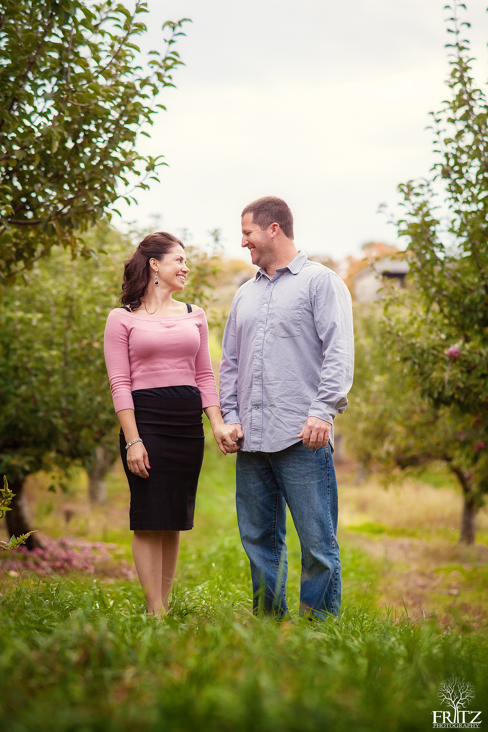 Rose Orchard Engagement Session - Fall Engagement Session - Fritz Photography