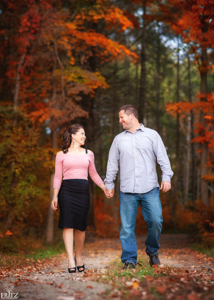 Rose Orchard Engagement Session - Fall Engagement Session - Fritz Photography