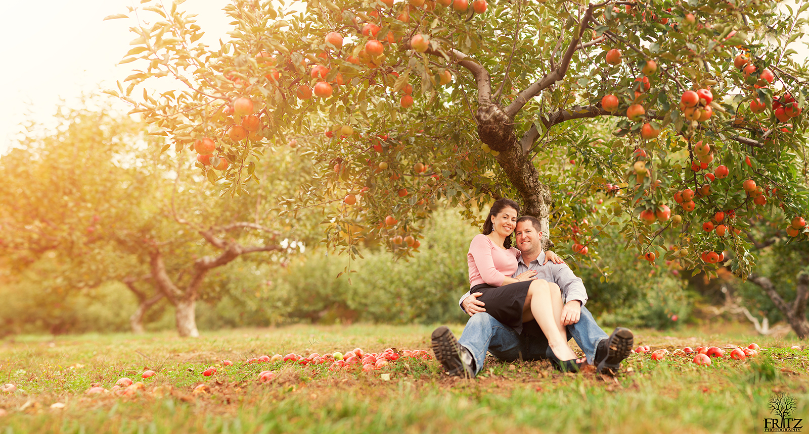 Rose Orchard Engagement Session - Fall Engagement Session - Fritz Photography